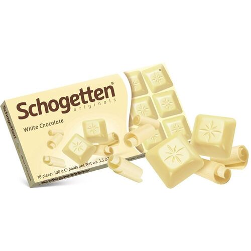 Шоколад Schogetten Белый, 100 г шоколад молочный schogetten с кремовой сливочной начинкой 100 г