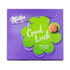 Набор шоколадных конфет Milka Good Luck, с молочно-шоколадным кремом, 110 г