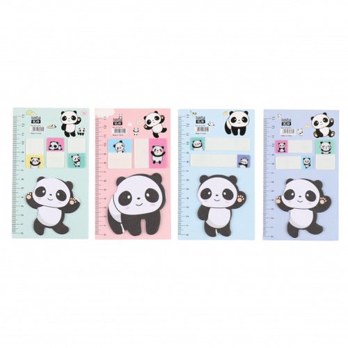 Закладки КОКОС Panda клейкие, бумажные/пластиковые, в ассортименте