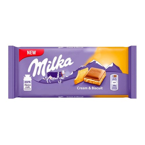 Шоколад Milka Cream Biscuit 100 гр 243₽