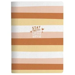 Тетрадь Be Smart Hippie общая, 40 листов, 19,4 х 26,6 см, в клетку, мягкий переплет, скрепка, полосы