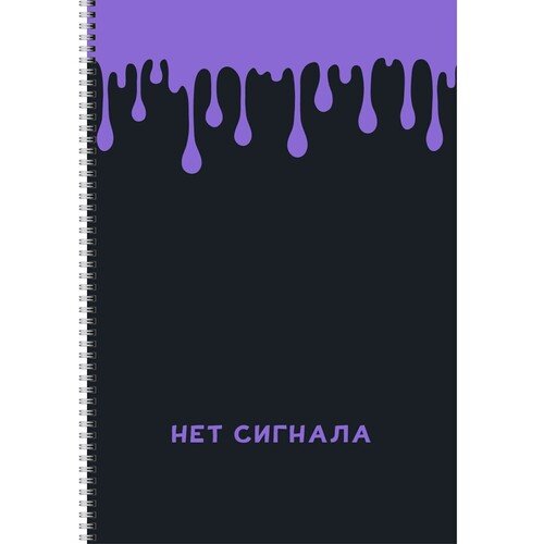 Тетрадь Нет сигнала для конспектов, 80 листов, А4, 60г/м2, в клетку цена и фото