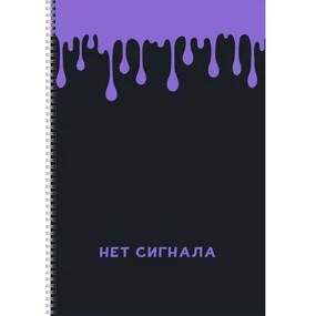 Тетрадь Нет сигнала для конспектов, 80 листов, А4, 60г/м2, в клетку