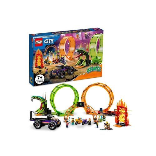 Конструктор LEGO City 60339 Трюковая арена Двойная петля lego city 60339 арена для трюков с двойной петлей