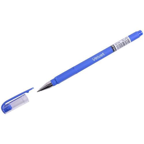 Ручка Berlingo Velvet гелевая, синяя, 0,5 мм, прорезиненный корпус