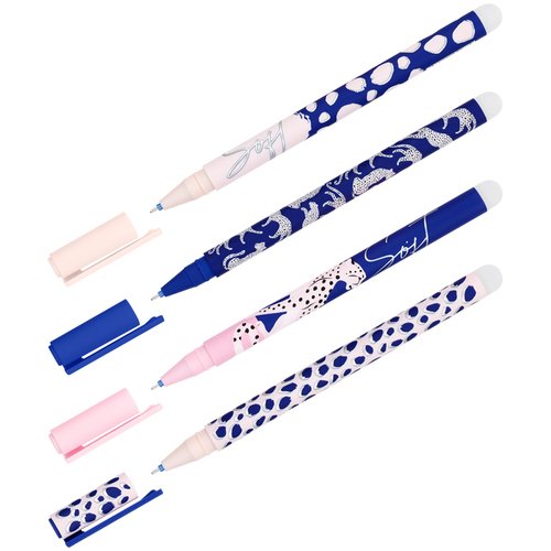 Ручка MESHU Bright&Soft гелевая, стираемая, синяя, 0,5 мм, в ассортименте ручки гелевые со стираемыми чернилами 0 5 мм 85 шт компл