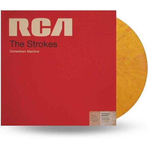 strokes виниловая пластинка strokes comedown machine colour Виниловая пластинка The Strokes – Comedown Machine (Yellow Opaque w/ Red Marble) LP