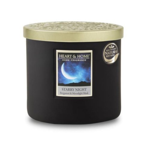 Свеча Heart Home с двумя фитилями Starry Night 220 гр 590₽