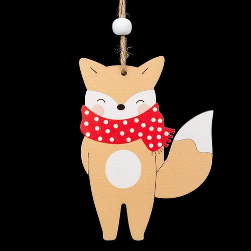 Подвесное украшение ErichKrause Decor Лиса в шарфе 11 см дерево 145₽