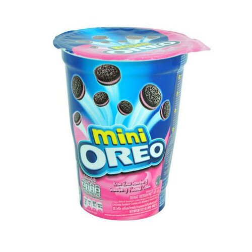 Печенье Oreo Mini Strawberry в стакане, 61,3 гр мороженое oreo с кусочками печенье бзмж 263 г