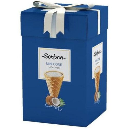 Мини-рожок хрустящий Sorbon Кокос, 200 гр конфеты sorbon мини рожок с драже 20 г
