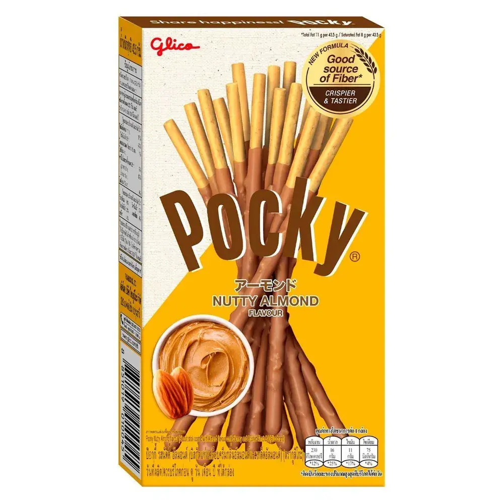 Соломка Pocky Almond taste с миндалем, 43,5г