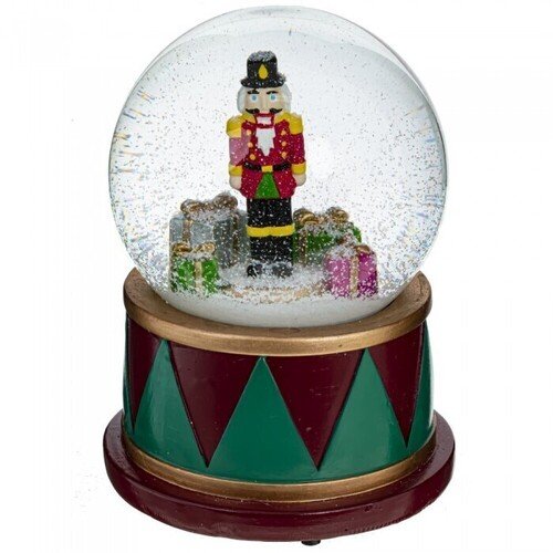 цена Фигурка декоративная в стеклянном шаре Remeco с подсветкой, музыкой, эффектом вьюги Новый год
