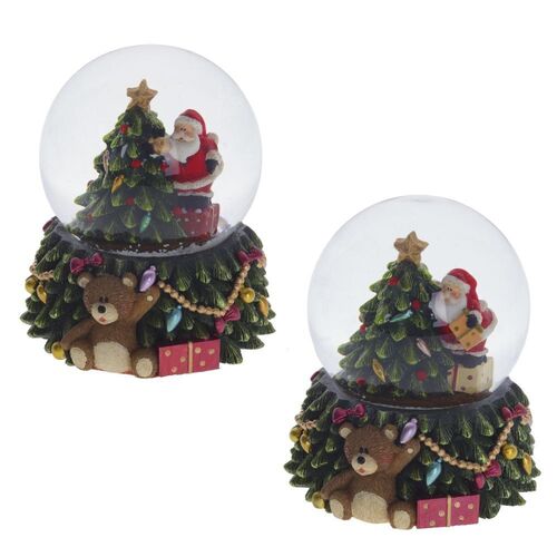 Фигурка декоративная в стеклянном шаре Remeco Дед Мороз с подсветкой 75х8х9 см 65 см елка в ассортименте 595₽