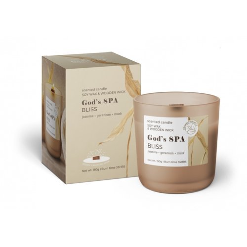 Свеча ароматическая Bartek God 's Spa, в стакане, 150 г