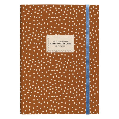 Ежедневник Infolio Care недатированный 14 х 20 см 192 страницы мягкий переплет с резинкой коричневый 950₽