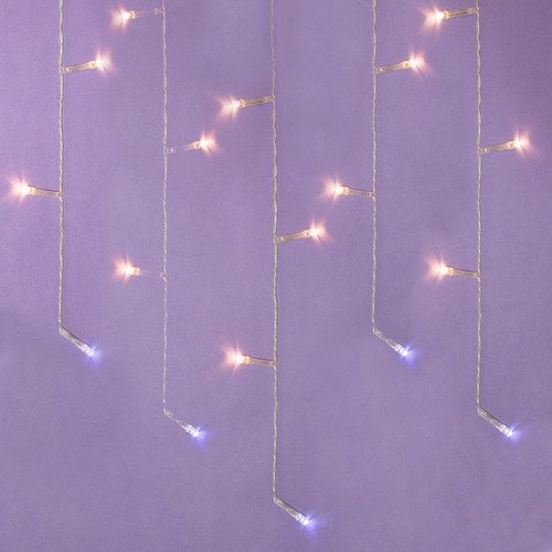 Гирлянда СНОУ БУМ Бахрома электрическая, 80LED, шампань, ПВХ, 220В