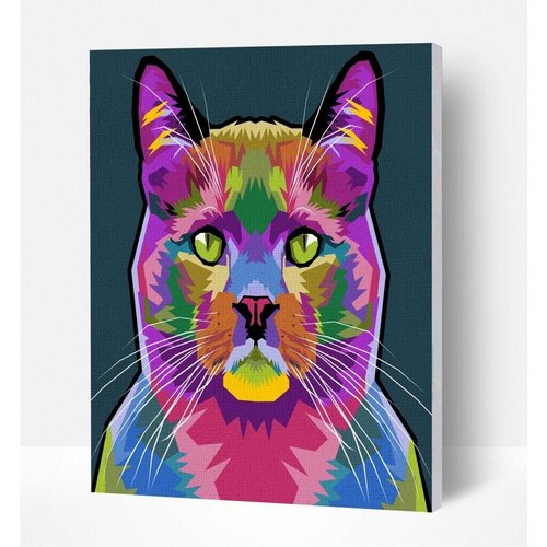 Картина по номерам Кот, 40х30 см картина по номерам кот с круассаном 40x60 см