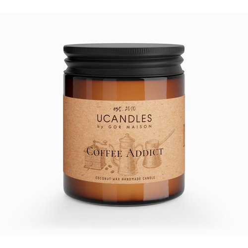 Свеча ароматическая Ucandles Coffee Addict Chez Maman 20, 190 г