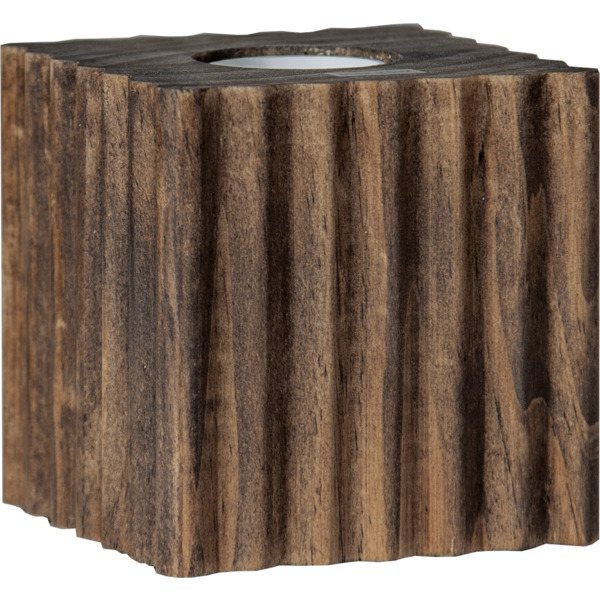 Декоративный цоколь Star Trading для лампы, 10 х 10 см, Е27, 1,8 м, коричневый рельеф