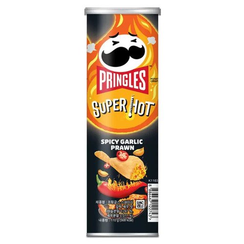 Чипсы Pringles Острый Чеснок и Креветки, 110 г чипсы pringles 165г паприка