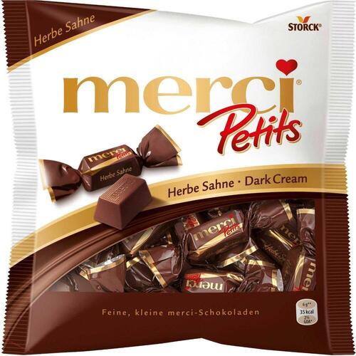 Конфеты Storck Merci Petits Темный шоколад, 125 г шоколадный набор storck merci ассорти 4 вида с начинкой из шоколадного мусса 210 г