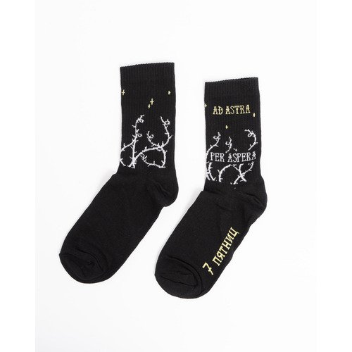Носки 7 пятниц Per aspera черные р-р 35-40 490₽