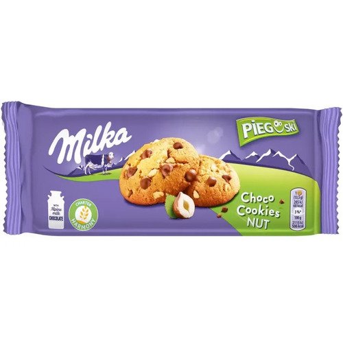 Печенье Milka Choco Nuts, 135 г печенье чайкофский американо с кусочками шоколада 180 г