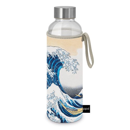 Бутылка для воды Большая волна, 500 мл силиконовый чехол на meizu u10 мейзу ю10 с принтом стеклянная абстракция