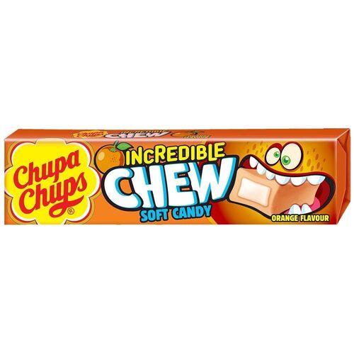 резинка жевательная chupa chups big babol банан 21 г Жевательные конфеты Chupa Chups Chew Апельсин, 45 г