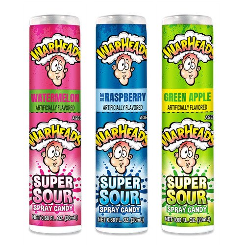 Конфета Warheads Super Sour Spray, с кислинкой, 20 мл super sour spray piece 19 g