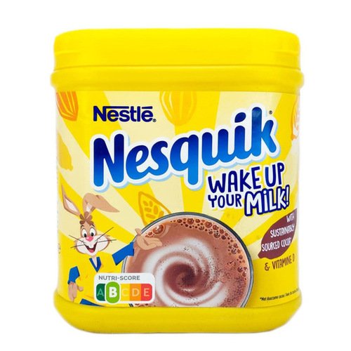 Какао Nesquik в банке, 500гр шоколадный батончик nesquik 43 г