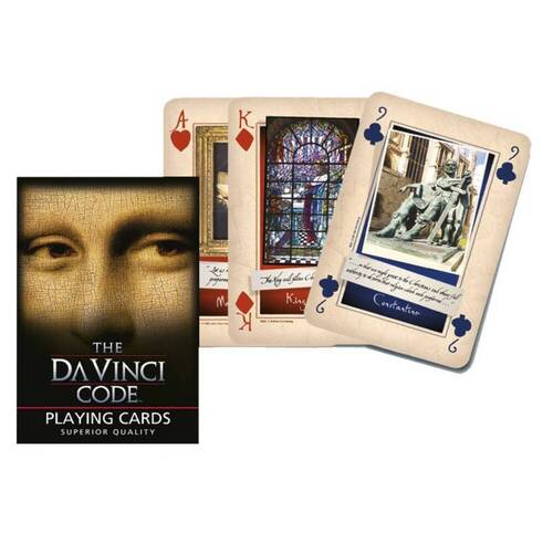 Коллекционная колода карт Piatnik - Код да Винчи карты игральные золотые 100 долларов 54 шт