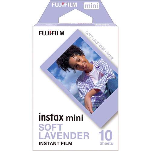 принтер моментальной печати фото для смартфонов instax mini link 2 clay white bundle box Картридж Instax Mini Soft Lavender, 10 снимков