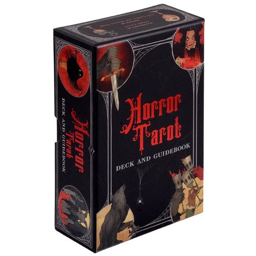 Horror Tarot Deck 78 cards and Guidebook инверсивное таро в металлической коробочке inversion tarot in tin