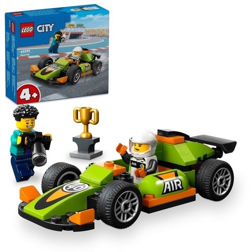 Конструктор LEGO City 60399 Зеленый гоночный автомобиль lego city 4 автомобиль для дорожных работ