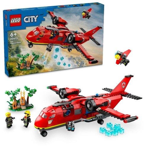 Конструктор LEGO City 60413 Пожарно-спасательный самолет конструктор lego city fire rescue plane 60413 478 деталей