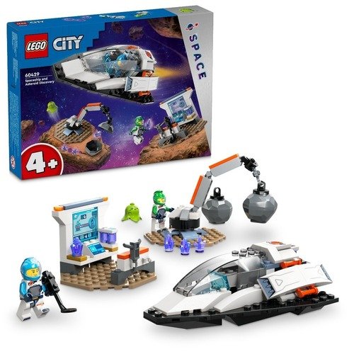 Конструктор LEGO City 60429 Открытие космического корабля и астероида lego city космический вездеход с пришельцами