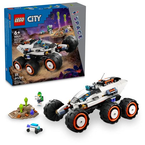 Конструктор LEGO City 60431 Космический вездеход и инопланетная жизнь lego city космический корабль космическая игрушка с космическим шаттлом