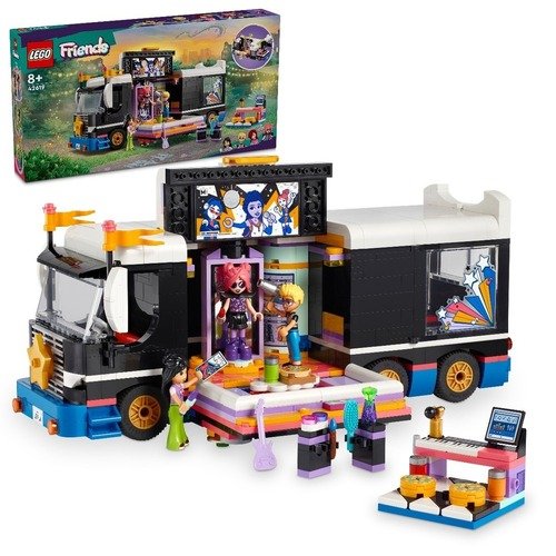 Конструктор LEGO Friends 42619 Концертный автобус поп-звезды конструктор lego friends pop star music tour bus 42619 845 деталей