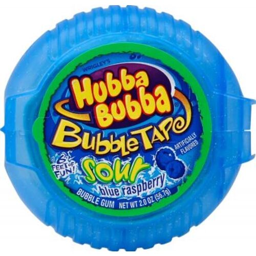 Жевательная резинка Hubba Bubba Кислая голубая малина лента 567 гр 270₽