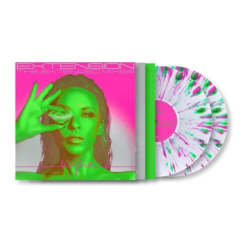 Виниловая пластинка Kylie Minogue – Extension (The Extended Mixes) (Clear with Neon Pink and Green Splatter) 2LP kylie extension the extended mixes [clear with neon pink and green splatter vinyl] 538959240