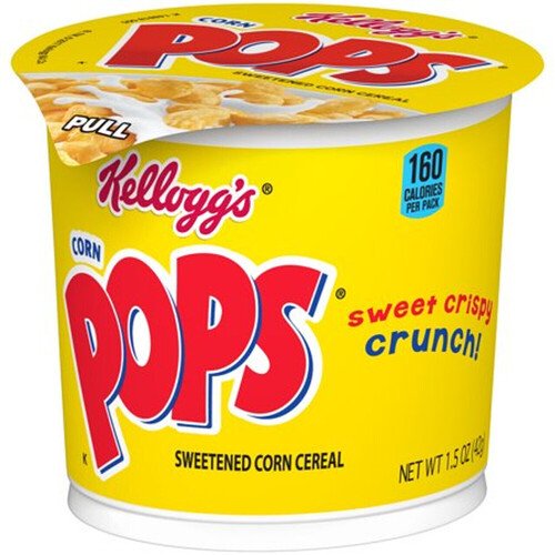 kartago pops energy snacks hazelnut pops 12 50 g Готовый завтрак Kellogg's Corn Pops, 42гр, стакан