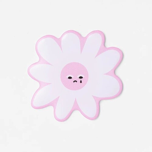 Стикер объемный Подписные издания Цветочек Плачет белый 180₽