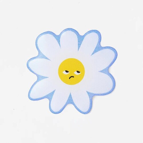 Стикер объемный Подписные издания Цветочек Скептик белый 180₽
