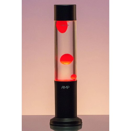Лава-лампа MotionLamps Amperia Tube КраснаяПрозрачная 39 см черная 3990₽