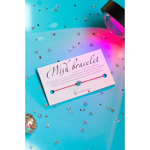 Браслет желаний Rock and Soul камень-талисман на красной нити амазонит 300₽