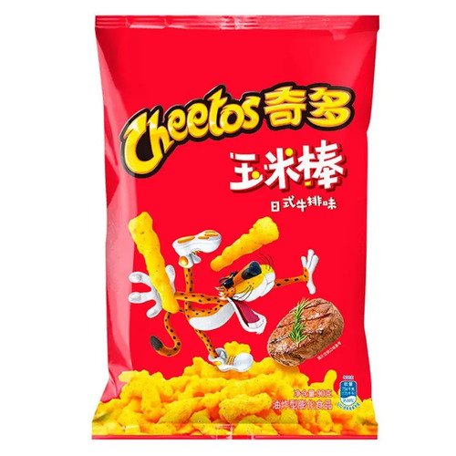 Чипсы Cheetos Стейк по-японски, 50 г чипсы cheetos stick garlic chicken 70 г
