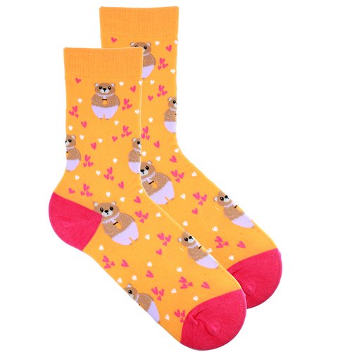 Носки Krumpy Socks Cute Animals Мишка с кружкой, р.35-40