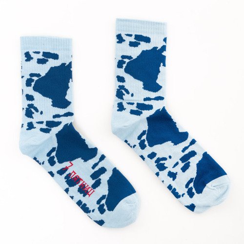 Носки 7 пятниц голубые пятна паттерн 41-46 490₽